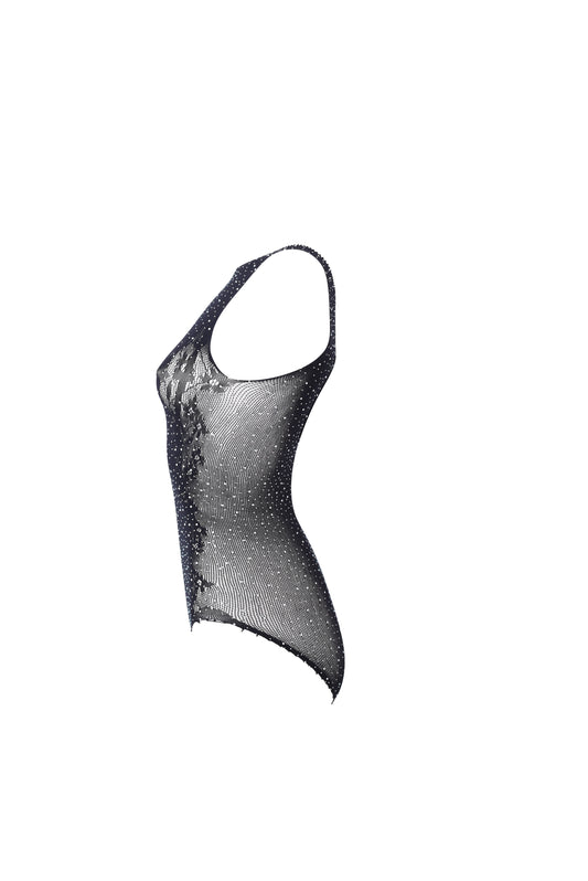 Lace Teddy Bodysuit with Keyhole Cutout